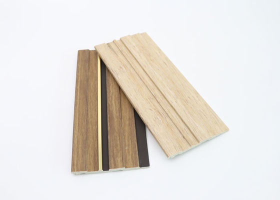 El color de madera la Arabia Saudita estrió el panel de pared interior del picosegundo para la decoración interior