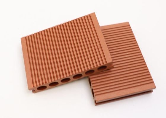 Tableros de cubierta compuestos plásticos de madera al aire libre de la textura del Decking de madera del suelo WPC