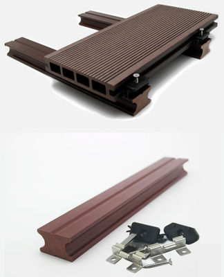 Impermeabilice no el suelo dirigido Decking al aire libre de madera de roble del resbalón WPC