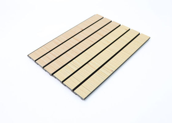 Panel de pared decorativo de color madera Poliestireno 3d Ps Panel de pared estriado Tablero de yeso