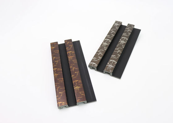 Panel de pared decorativo de color madera Poliestireno 3d Ps Panel de pared estriado Tablero de yeso