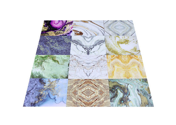 alto decorativo interior de la hoja del mármol del PVC de 1220x2800m m brillante para el cuarto de baño