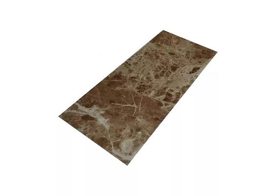 alto decorativo interior de la hoja del mármol del PVC de 1220x2800m m brillante para el cuarto de baño