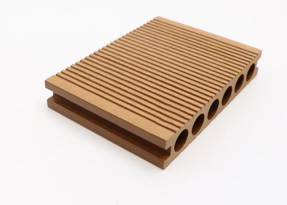 El Decking 3D del dispositivo de seguridad que graba en relieve Decking compuesto de WPC teja el suelo plástico