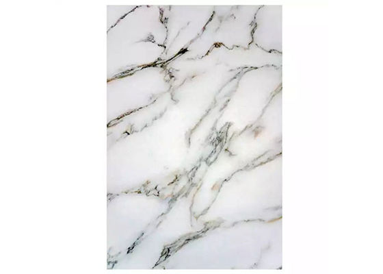 tablero ULTRAVIOLETA decorativo de la pared de la hoja del mármol del PVC de 1220x2800x3m m para la Arabia Saudita