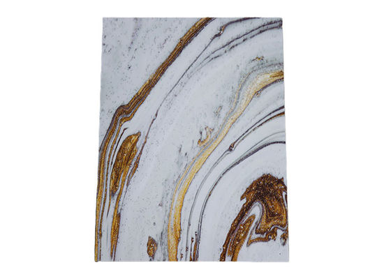 tablero ULTRAVIOLETA decorativo de la pared de la hoja del mármol del PVC de 1220x2800x3m m para la Arabia Saudita
