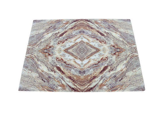 Hoja plástica flexible ULTRAVIOLETA de la alta del mármol 4x8 de la alternativa del PVC hoja brillante del mármol
