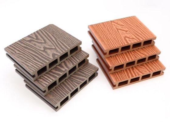 Tablero compuesto del Decking WPC del Co del hueco exterior del Decking de la protuberancia