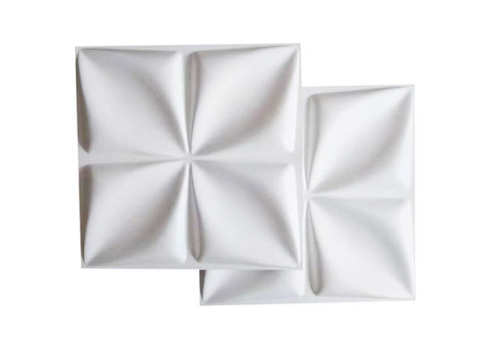 Los paneles de pared decorativos 3D de la prenda impermeable de la prevención contra los incendios 19.7x19.7inch