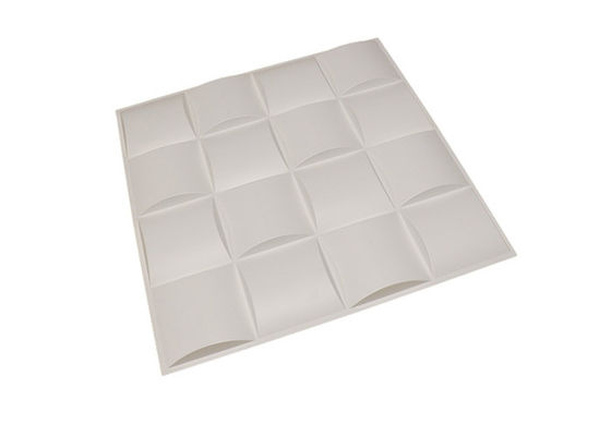 Los paneles de pared decorativos 3D de la prenda impermeable de la prevención contra los incendios 19.7x19.7inch
