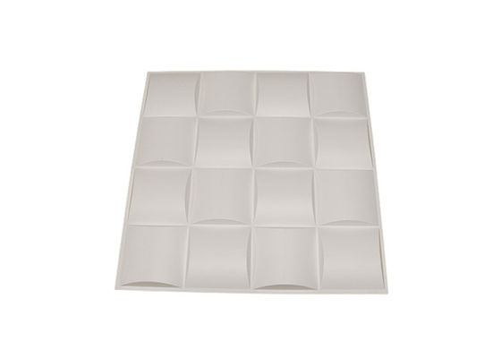 hogar decorativo Diamond Gold Wall Panel del PVC de los paneles de pared 3D de 500x500m m