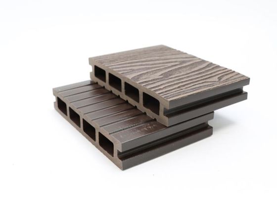 Revestimiento al aire libre de la pared del panel de pared de WPC de la protuberancia compuesta plástica de madera del Decking PE Co WPC