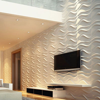 El panel de pared del PVC de los paneles de pared de Art Wall Panel Geometric Decorative 3D 3D