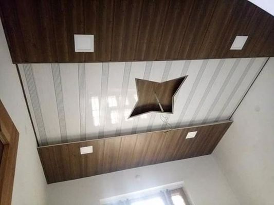 Material de construcción casero decorativo interior del cuarto de baño de la alta del lustre del techo del PVC pared del panel