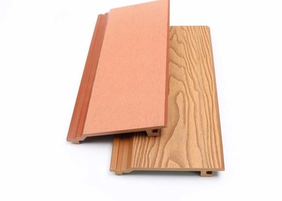 Decoración al aire libre del exterior WPC de pared de la protuberancia compuesta plástica de madera del panel 28m m Co
