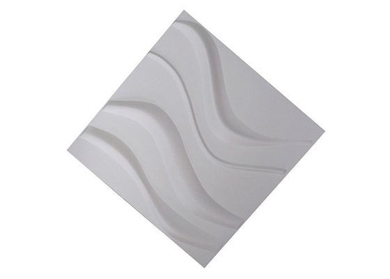 Forma decorativa del PVC Flexilble Squre de los paneles de pared 3d del grueso 1m m
