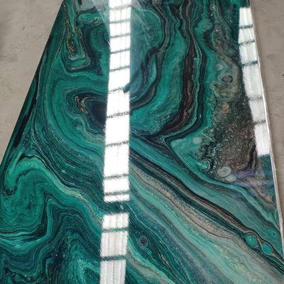 3D que imprime la hoja 1220x2440 de mármol ULTRAVIOLETA milímetro del mármol del PVC para la decoración de la pared