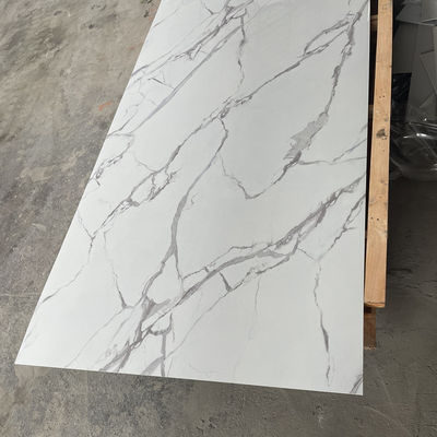 3D que imprime la hoja 1220x2440 de mármol ULTRAVIOLETA milímetro del mármol del PVC para la decoración de la pared