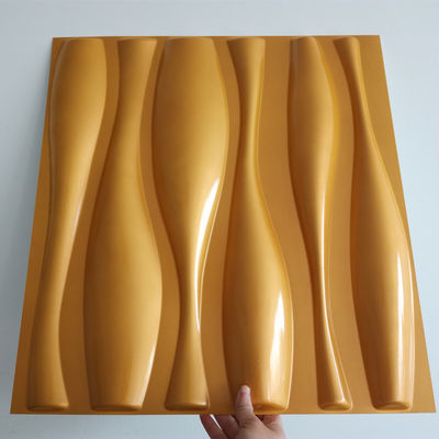 PVC interior casero decorativo 100% del diseño moderno de los paneles de pared 3D de los 50x50cm