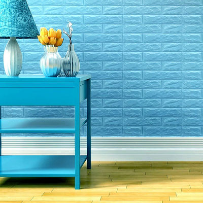 papel pintado auto-adhesivo del papel pintado de la espuma de 3D PE para la decoración casera