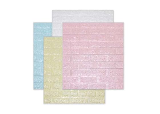 etiqueta engomada auta-adhesivo de la pared de la espuma del papel pintado 3D PE de la espuma del ladrillo PE de los 77x70cm