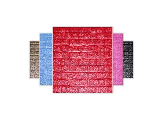 etiqueta engomada auta-adhesivo de la pared de la espuma del papel pintado 3D PE de la espuma del ladrillo PE de los 77x70cm