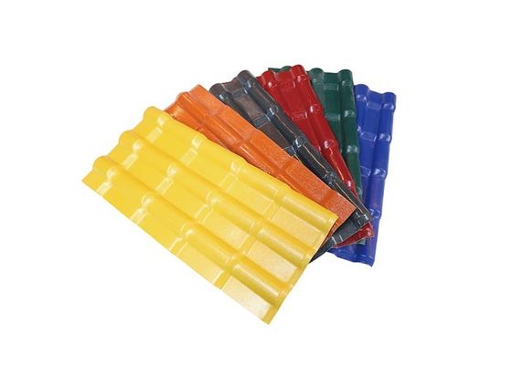 Teja de tejado ligera del PVC material que cubre plástico Asa Pvc Roof Tile de 0.8m m - de 3.2m m