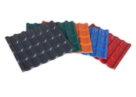Teja de tejado ligera del PVC material que cubre plástico Asa Pvc Roof Tile de 0.8m m - de 3.2m m