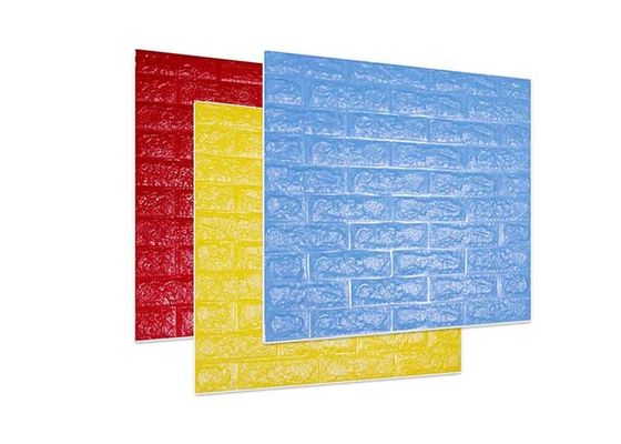 Papel pintado fuerte de la espuma del ladrillo del vinilo de la viscosidad 3D para la decoración de la pared