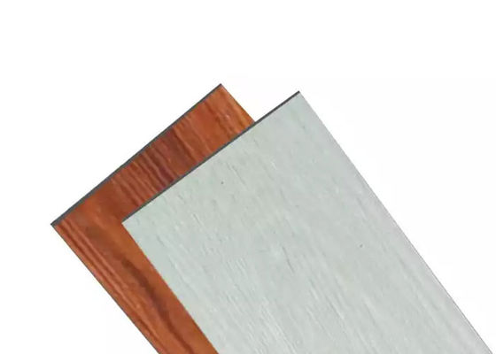 Suelo de madera impermeable incombustible de la cerradura del PVC del color para la decoración casera