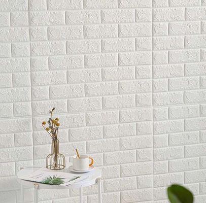 Papel pintado a prueba de humedad DIY decorativo casero auto-adhesivo 3D de la espuma