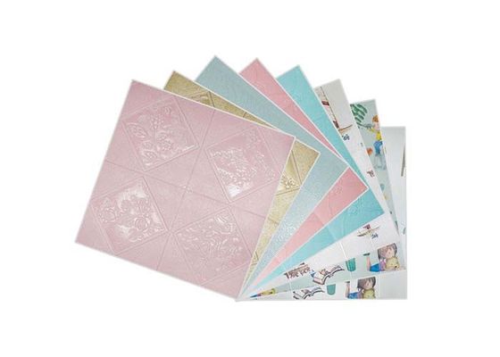 Paneles de pared PE blancos, pegatinas de papel tapiz de espuma de ladrillo 3d para decoración del hogar