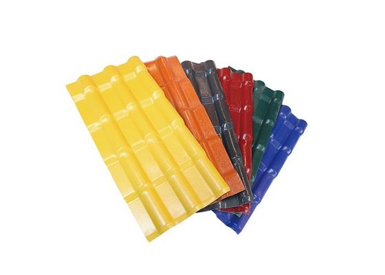 La teja de tejado del PVC del ASA APVC UPVC acanaló las hojas que cubrían plásticas
