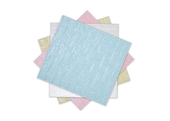 Etiqueta engomada auta-adhesivo de la pared de la espuma del papel pintado 3D de la espuma de los 60x70cm PE a prueba de humedad