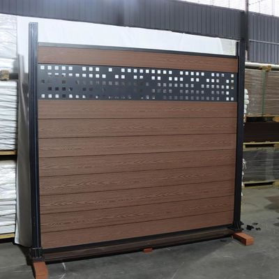 Wpc compuesto plástico de madera cerca a Panels Waterproof Outdoor 180 * 25m m