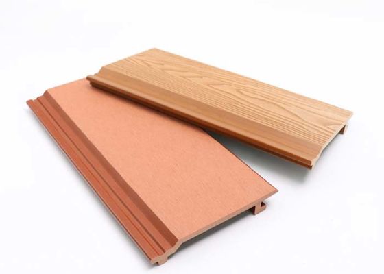 Al aire libre amistoso de lujo de Eco de la textura de Wpc de pared del revestimiento de madera del panel para la decoración de la yarda