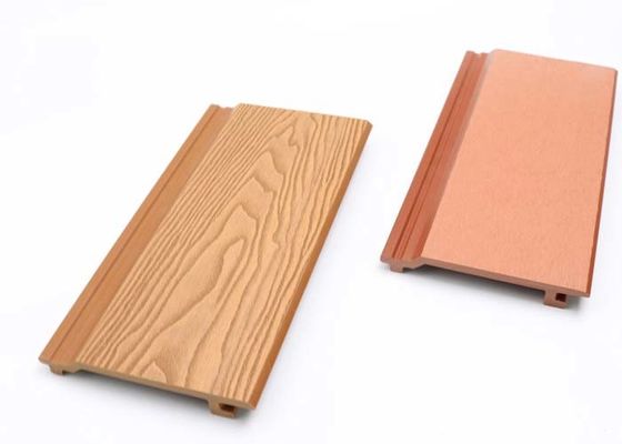 Al aire libre amistoso de lujo de Eco de la textura de Wpc de pared del revestimiento de madera del panel para la decoración de la yarda