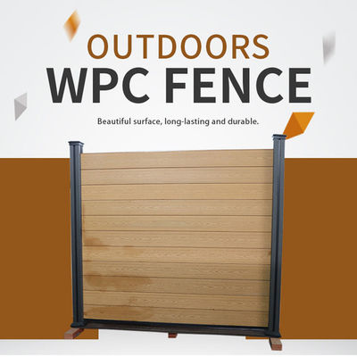 Panel de cercas de WPC resistente al fuego duradero para exteriores fácil de instalar