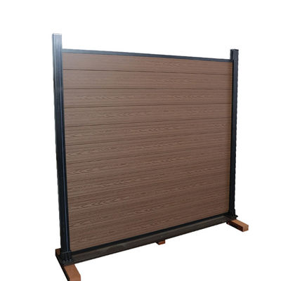 prenda impermeable compuesta del grano de Board Fireproof Wood de la cerca de 3D Wpc al aire libre