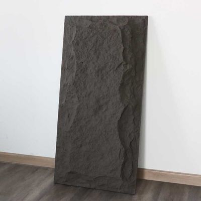 Seta del panel de pared de piedra de la PU del falso incombustible 3m m 1220 * 2440m m