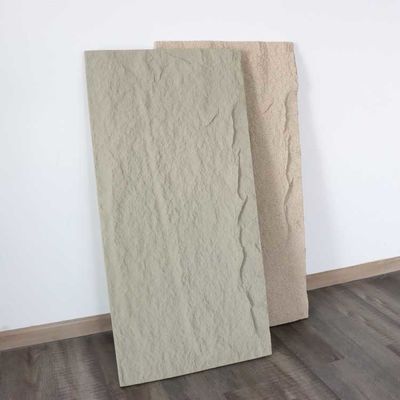 Seta del panel de pared de piedra de la PU del falso incombustible 3m m 1220 * 2440m m