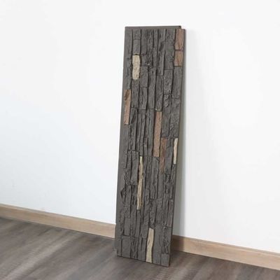 Falso fácil de la losa de la PU del panel grueso de la piedra instalar para la decoración 120 * los 60cm de la pared los 3cm