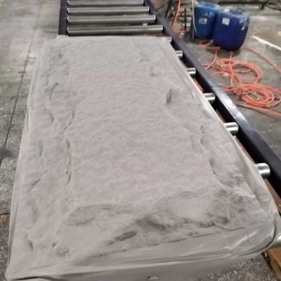 Poliuretano 1200 * 600m m de la piedra de la seta del panel de pared de piedra de la PU de la instalación rápida falso