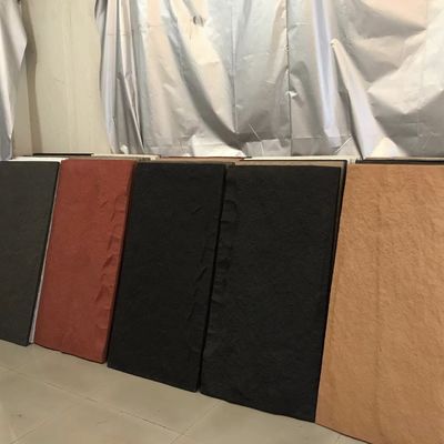 Poliuretano 1200 * 600m m de la piedra de la seta del panel de pared de piedra de la PU de la instalación rápida falso