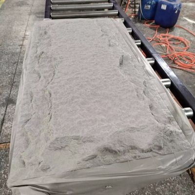 Poliuretano 1200 * 600m m de la piedra de la seta del panel de pared de piedra de la PU de la instalación rápida falso