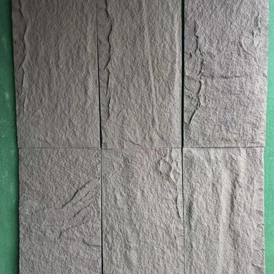 Poliuretano 1200 * 600m m de la piedra de la seta del panel de pared de piedra de la PU de la instalación rápida falso