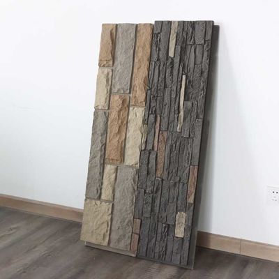 Peso ligero 120 * los 60cm de la pared de piedra del panel de la PU del poliuretano falso