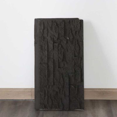 El panel cultural Grey Simulation Polyurethane oscuro 120 * los 60cm de la piedra de la PU de la decoración casera