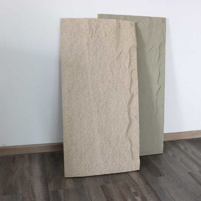 Imitación artificial 1200 * 600m m de la pared del panel de piedra del poliuretano ligero de la PU
