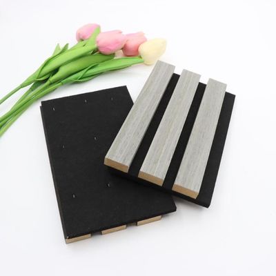 Chapa de madera Paneles acústicos de lujo Tela Madera acanalada acanalada
